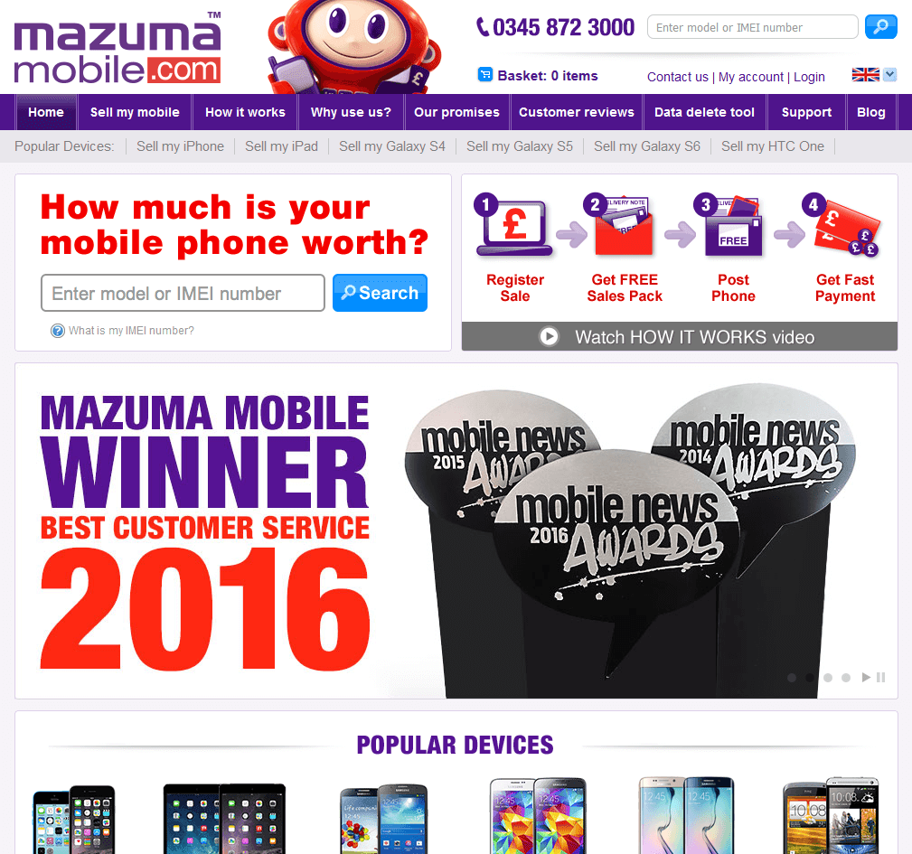 Sell your mobile or gadget to Mazuma Mobile and compare prices at sellanymobile.co.uk