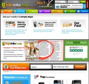 Visit Top Dollar Mobile to recycle your  mobile or tablets for cash with sell any mobile